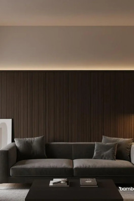 Wandpaneel Houtlook, Donker Eiken