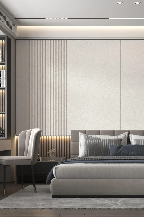 Wandpaneel Luxe Leer, Crema Leather