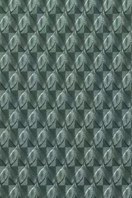 Wandpaneel Metal Look, Green Pattern