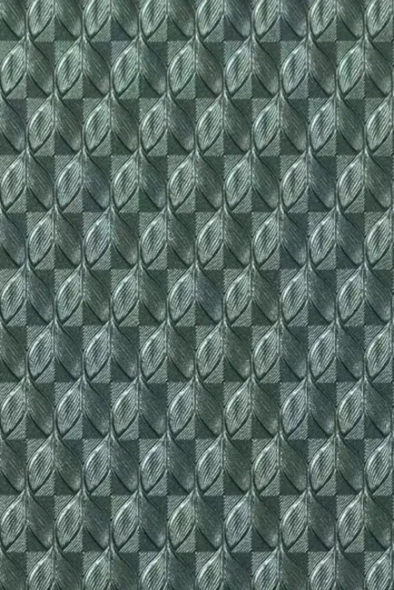 Wandpaneel Metal Look, Green Pattern