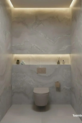 Wandpaneel Natuursteen & Marmer, Nachtmist Grijs