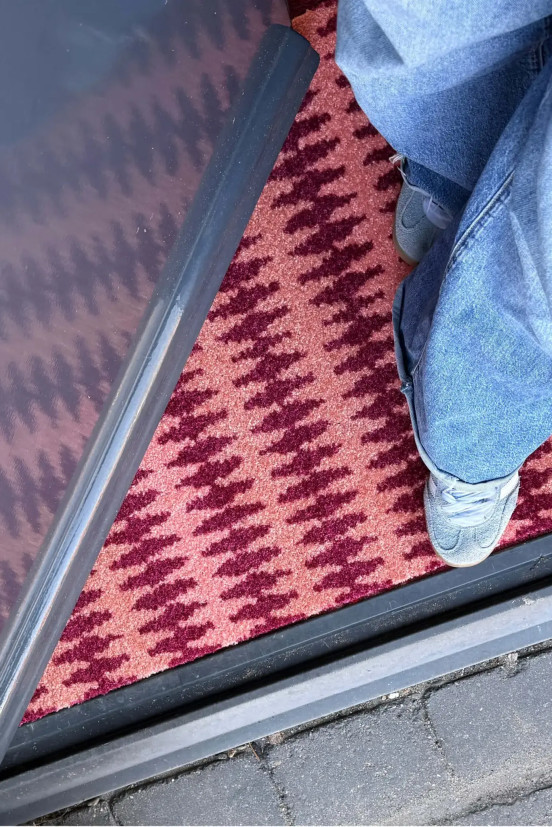Deurmat Urban Wave Burgundy Deurmat Urban Wave Burgundy