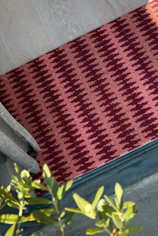 Deurmat Urban Wave Burgundy Deurmat Urban Wave Burgundy