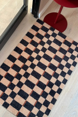 Deurmat Checker Grey Deurmat Checker Grey