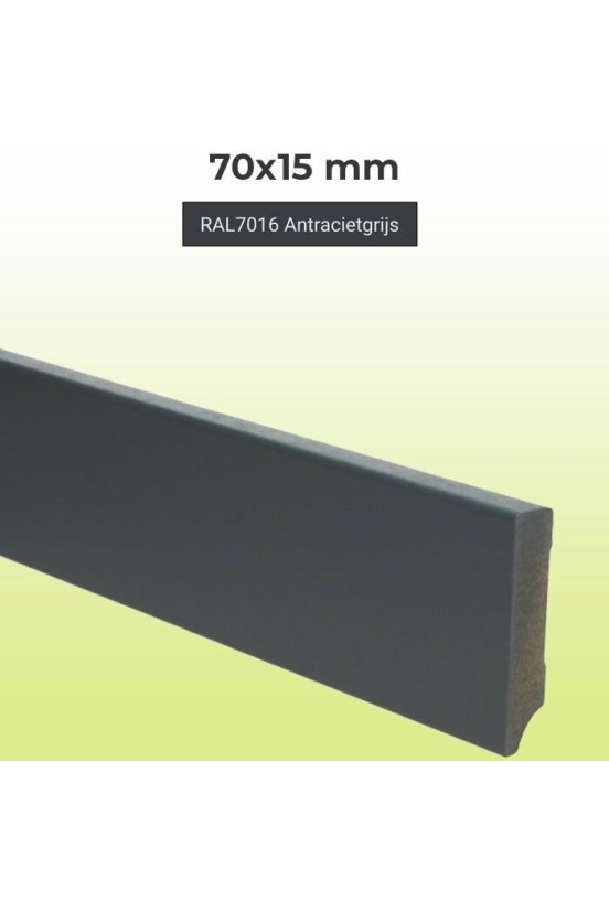 MDF Plint Antra RAL7016 70x15mm MDF Plint Antra RAL7016 70x15mm
