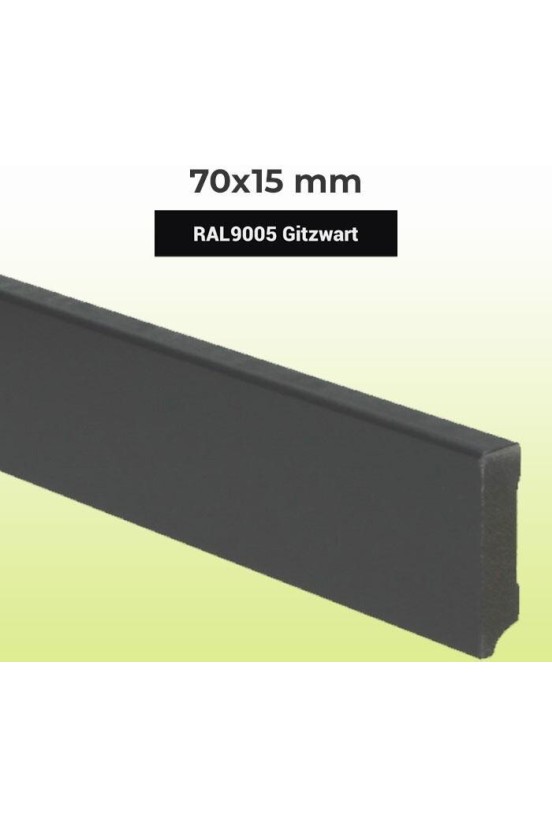 MDF Plint Gitzwart RAL9005 70x15mm MDF Plint Gitzwart RAL9005 70x15mm