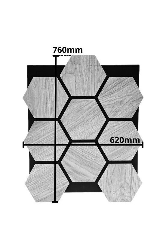 Wandpaneel Hexagon walnut Your Floor Wandpaneel Hexagon walnut Your Floor
