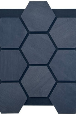 Wandpaneel Hexagon black ash Your Floor