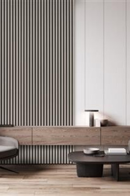 Ambiant Silentlines lattenwand taupe Ambiant Silentlines lattenwand taupe