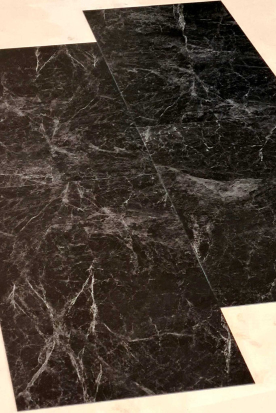 Black marble ZWART MARMER pvc vloertegel Black marble ZWART MARMER pvc vloertegel