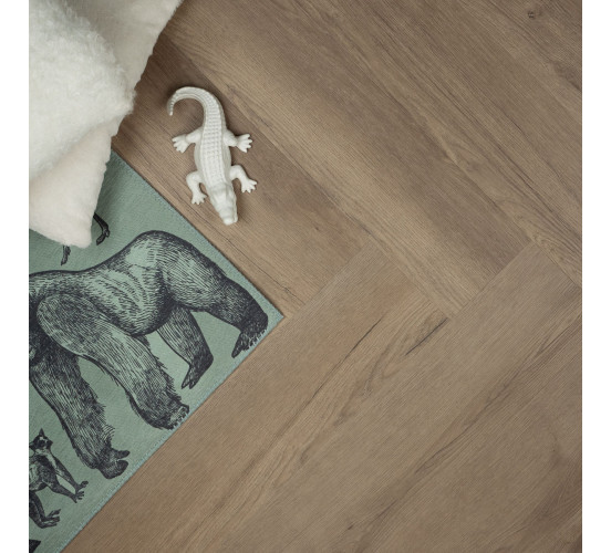 Douwes Dekker PVC klik brede visgraat Spekkoek Douwes Dekker PVC klik brede visgraat Spekkoek